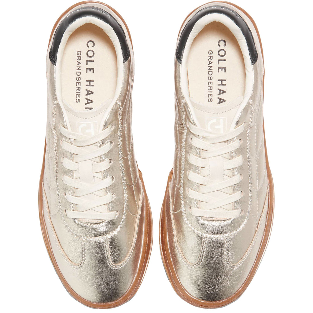 Cole Haan Grandpro Breakaway Women's Sporty Lace Up Shoes Ch Gold/Birch Suede