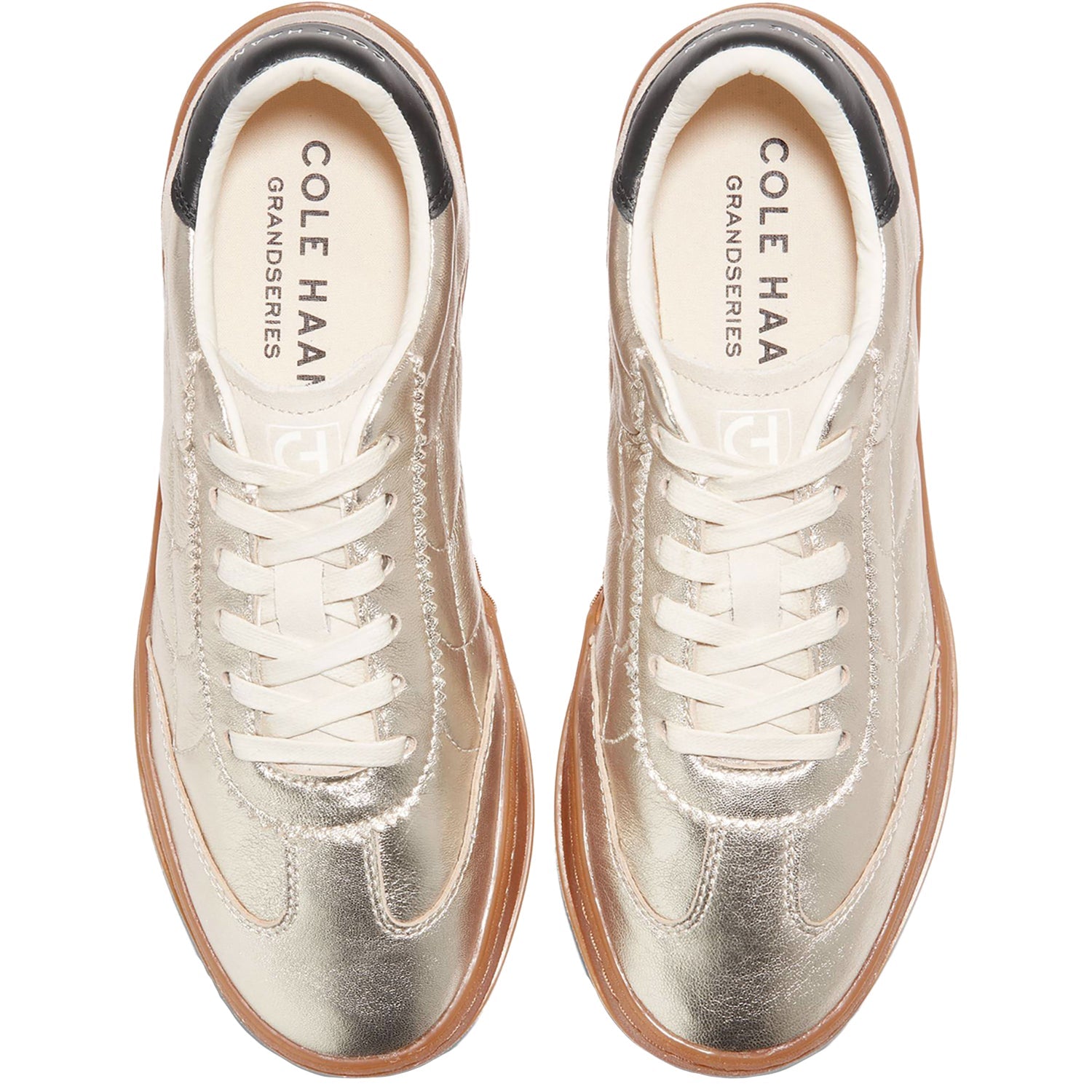 Cole Haan Grandpro Breakaway Women's Sporty Lace Up Shoes Ch Gold/Birch Suede