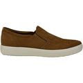 Ecco Soft 7 Men's Slip On Shoes Camel Cow Nubuck