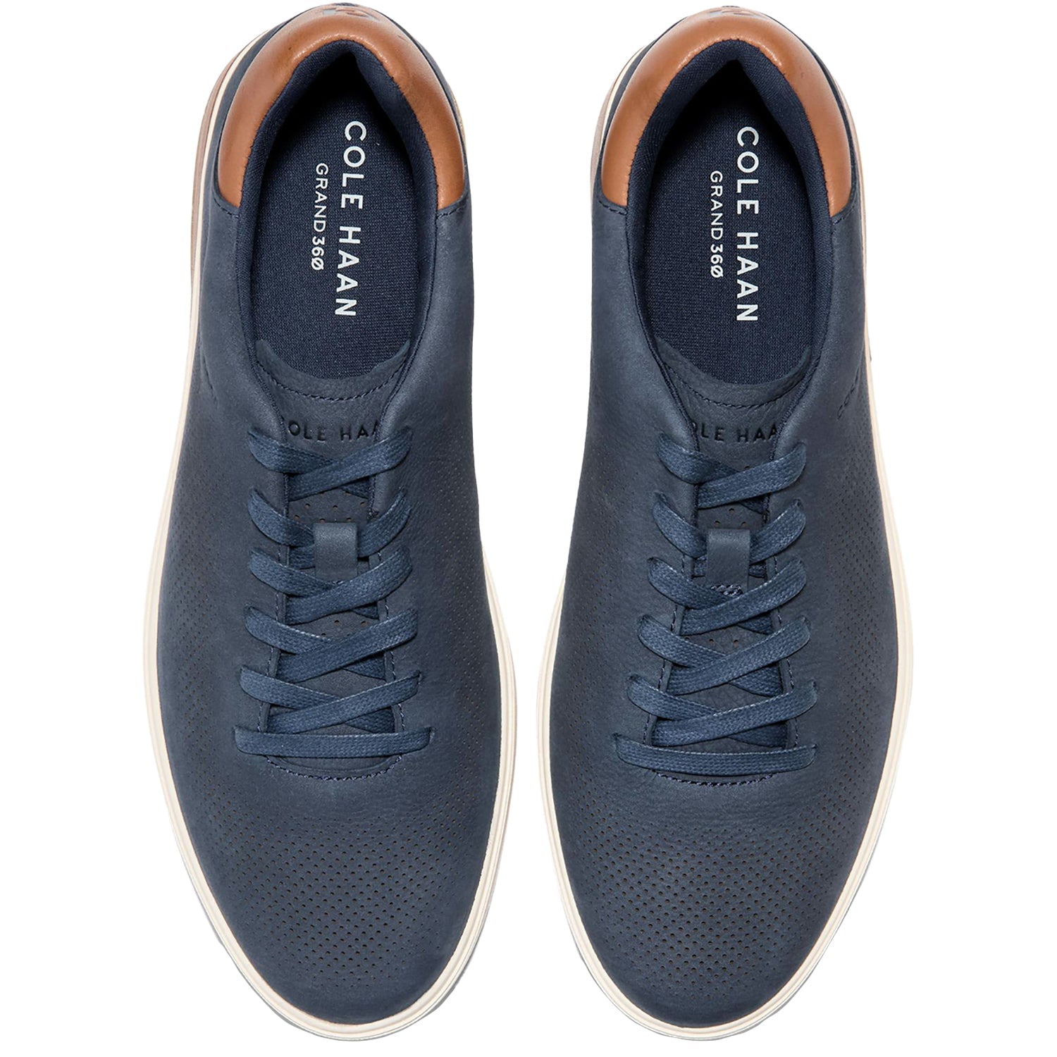 Cole Haan Grandpro Angleace Blazer/British Tan Men's Lace Up Shoes Navy Blazer/British Tan