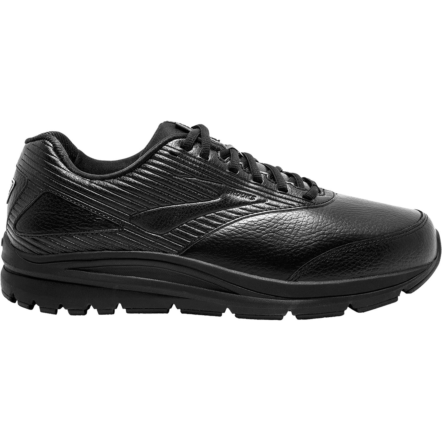 Brooks Addiction Walker 2 Men's Walking Shoes Black/Black Leather