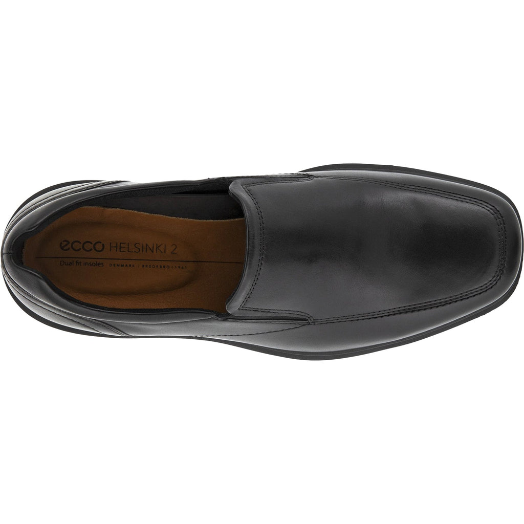 Ecco Helsinki 20 Apron Toe Men's Slip Ons Black Leather