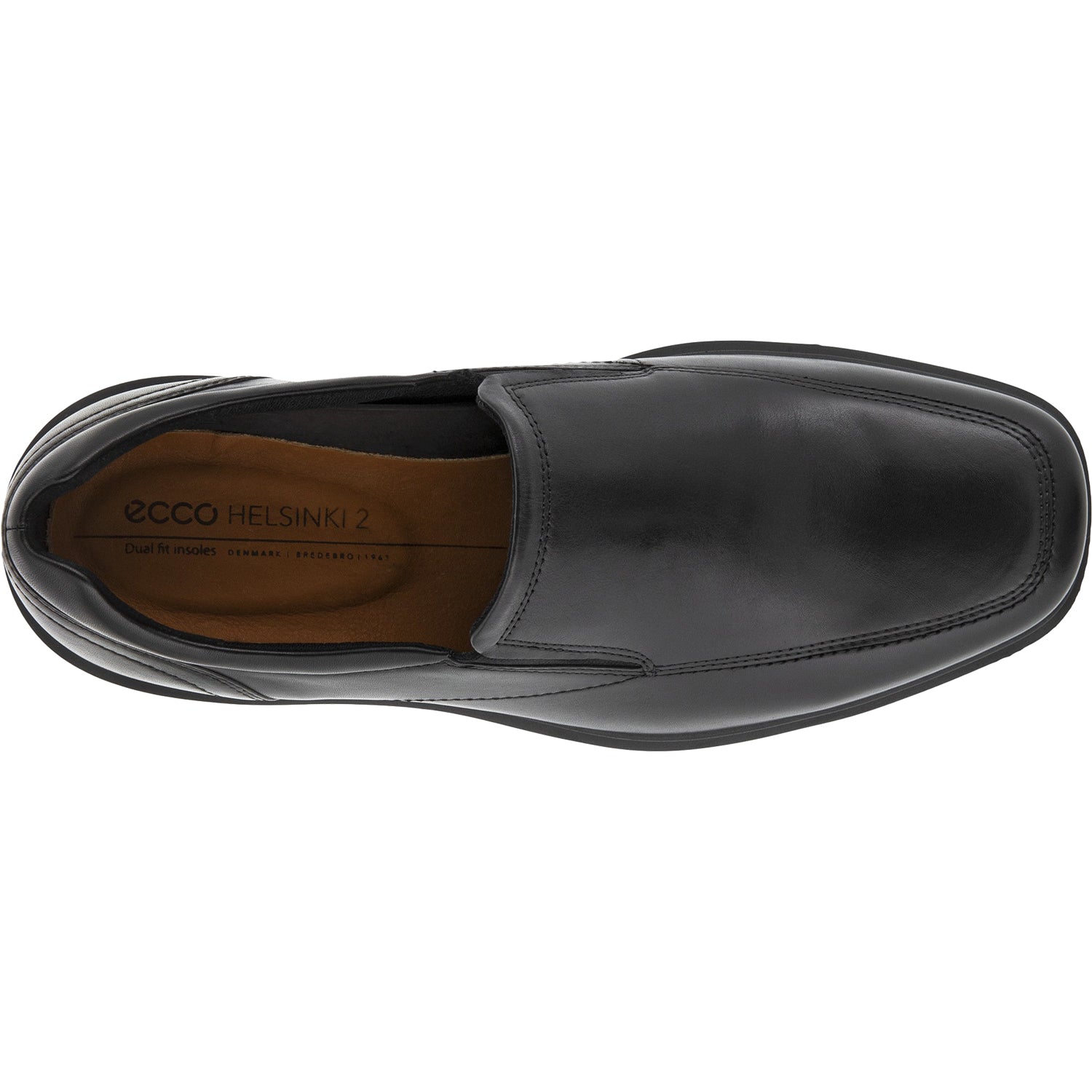 Ecco Helsinki 20 Apron Toe Men's Slip Ons Black Leather