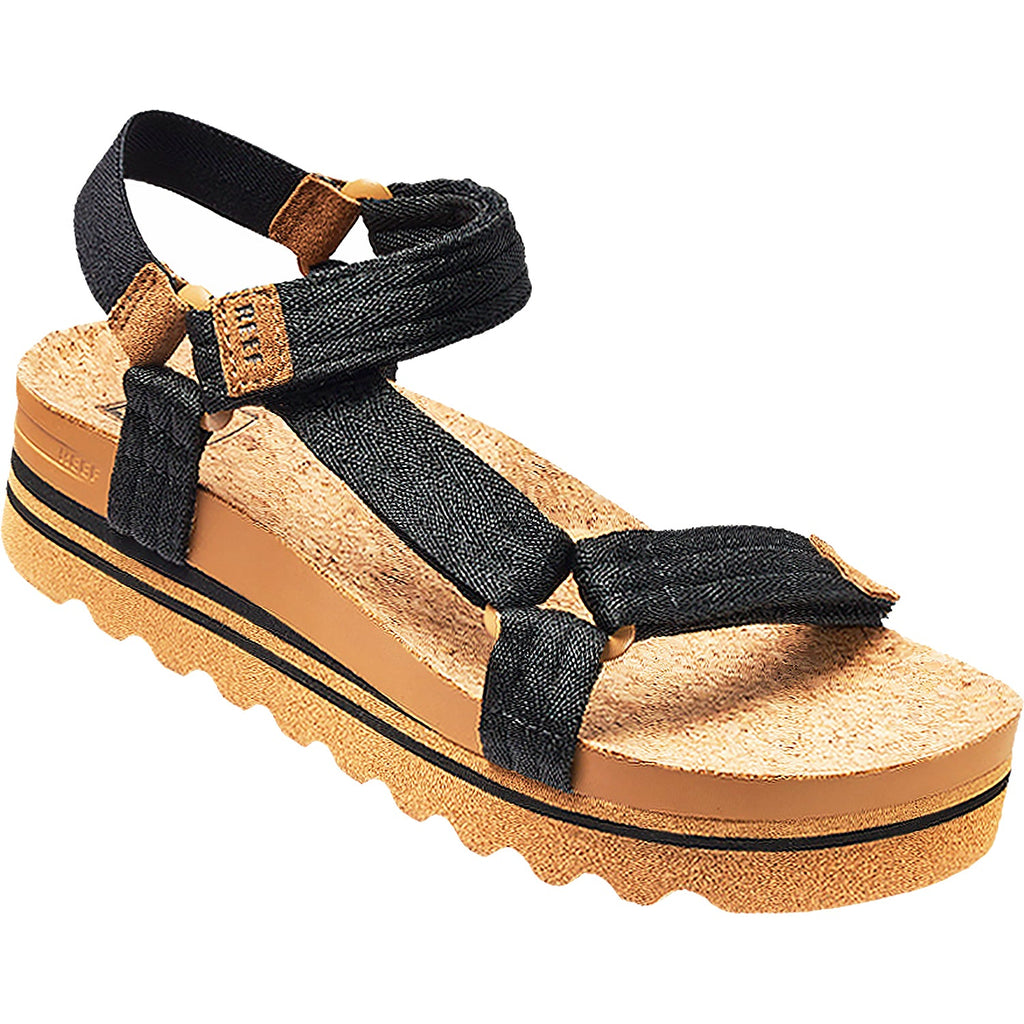 Reef Cushion Rem Hi Women's Ankle Strap Sandals Black/Tan Synthetic
