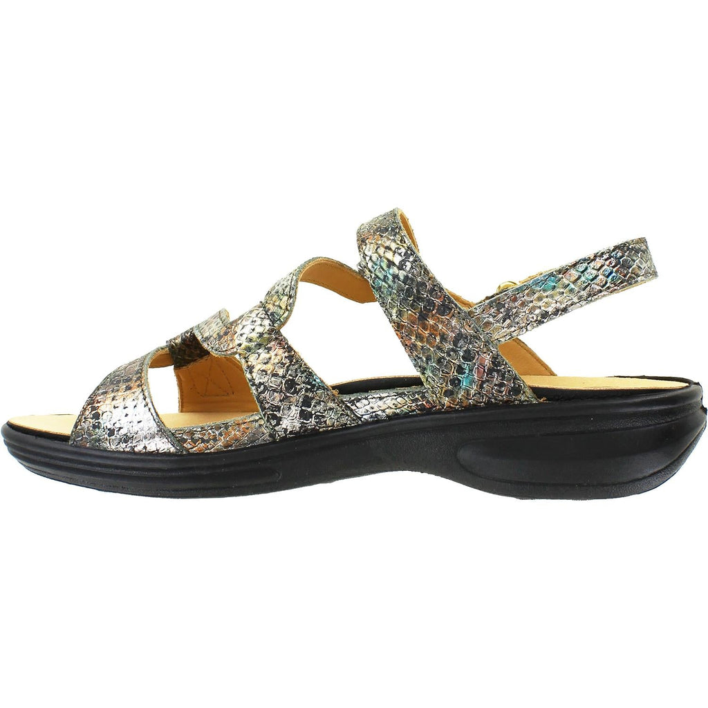 Women's Revere Emerald Peacock Python Leather