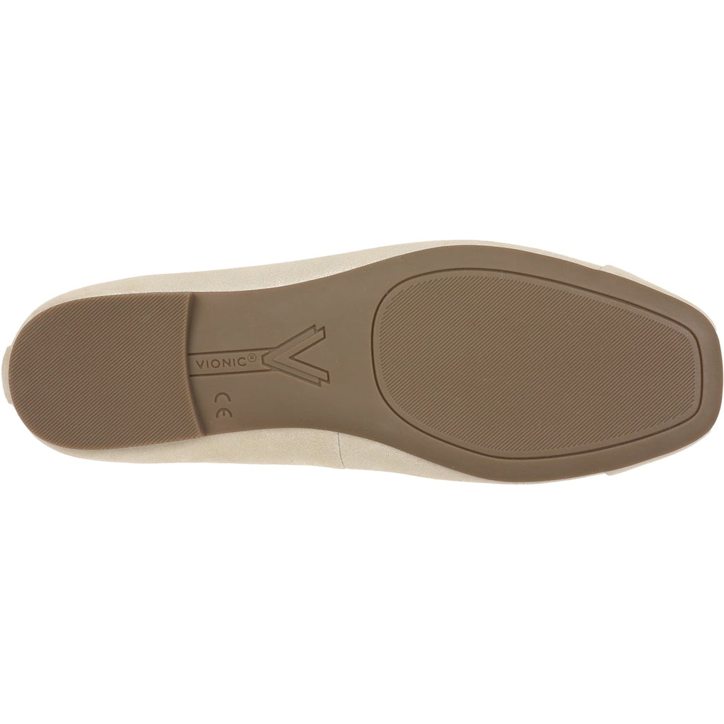 Vionic Klara Women's Slip On Flats Gold Leather