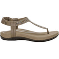Aetrex Marni Women's Sandals Taupe With Embellishments Synthetic
