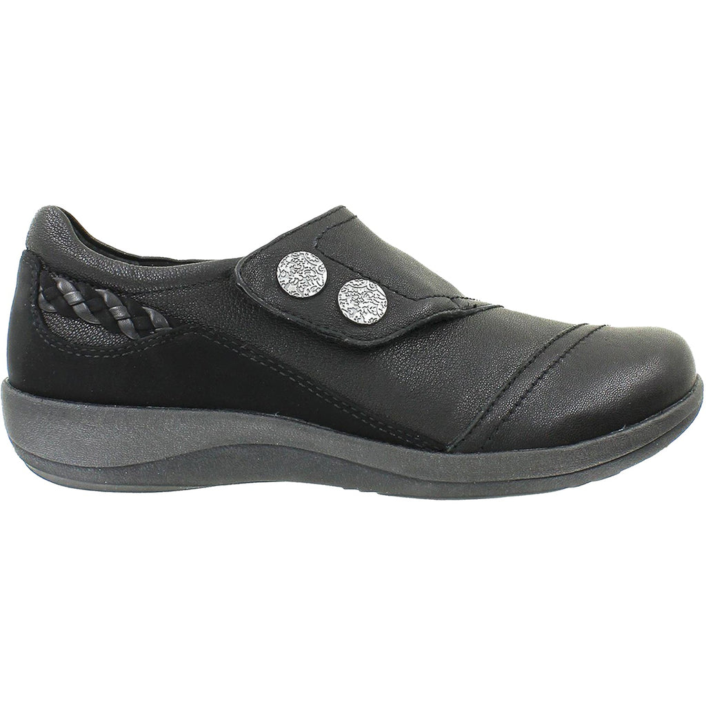 Aetrex Karina Women's Slip On Shoes Black Leather