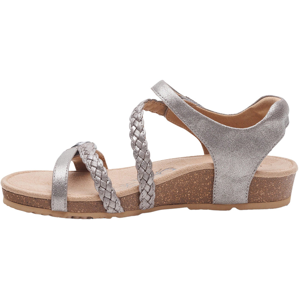 Aetrex Jillian Women's Sandals Brushed Silver