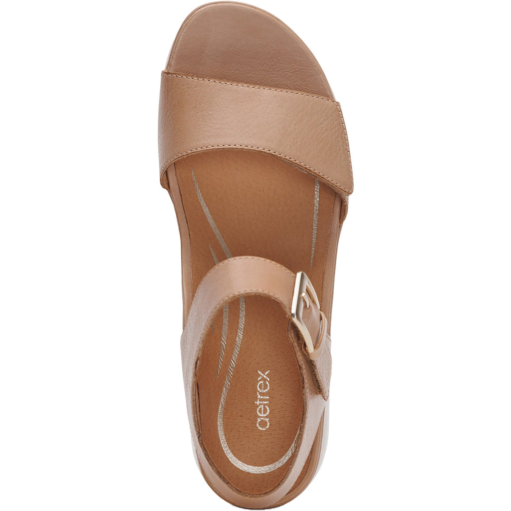 Aetrex Ariel Women's Wedge Sandals Sand