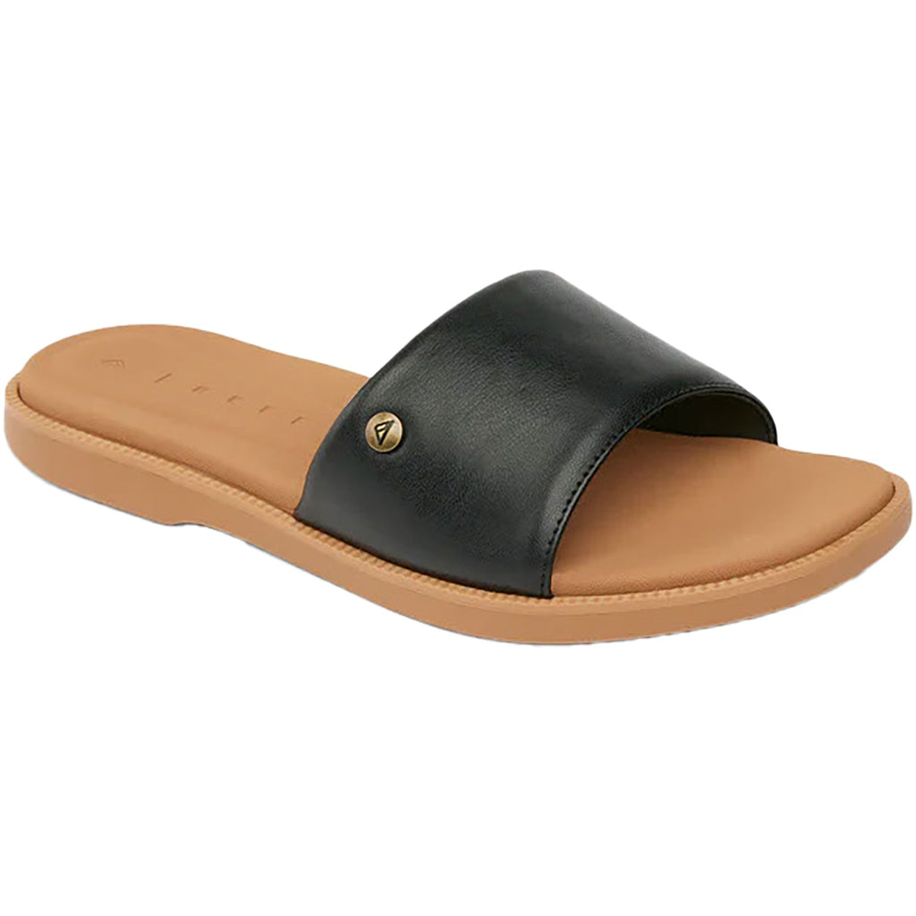 REEF Sunny Arrianah Women's Slide Sandals Black/Tan Synthetic