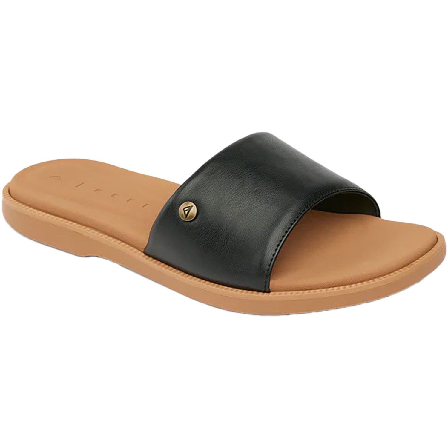 REEF Sunny Arrianah Women's Slide Sandals Black/Tan Synthetic