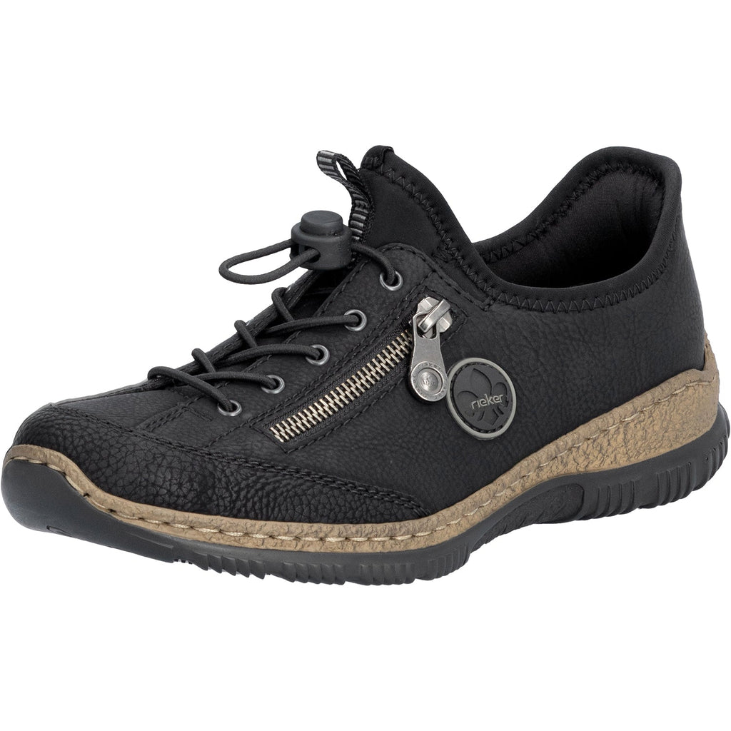 Rieker N3267-01 Women's Shoes Black/Black/Black Synthetic