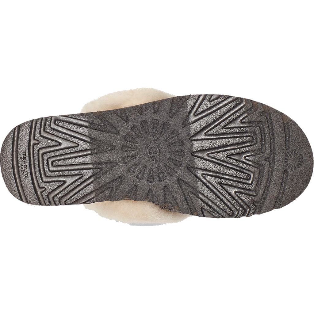 UGG Cozy Women's Knit Slippers Charcoal Knit Fabric