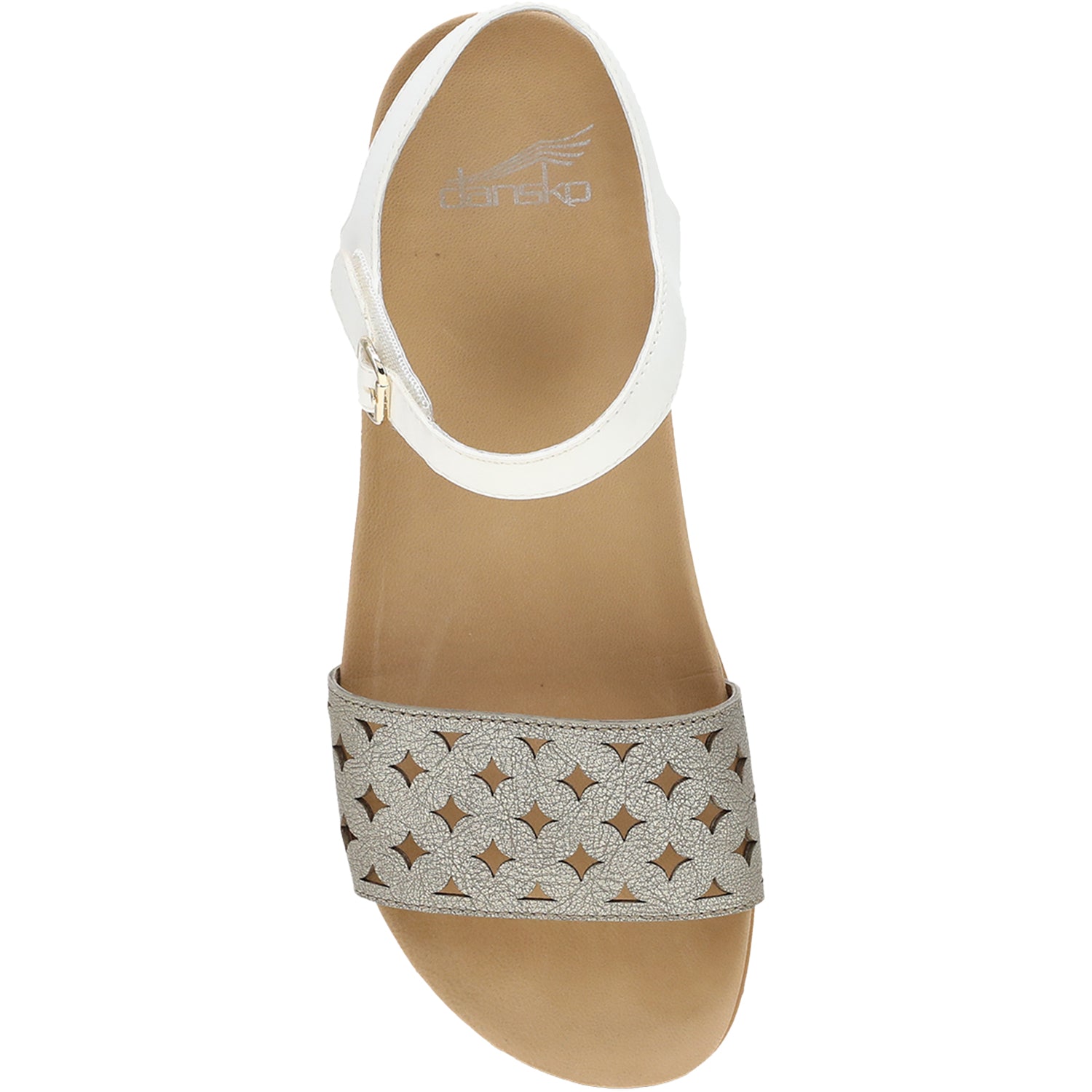 Dansko Jodie Women's Sandals Platino/White Leather