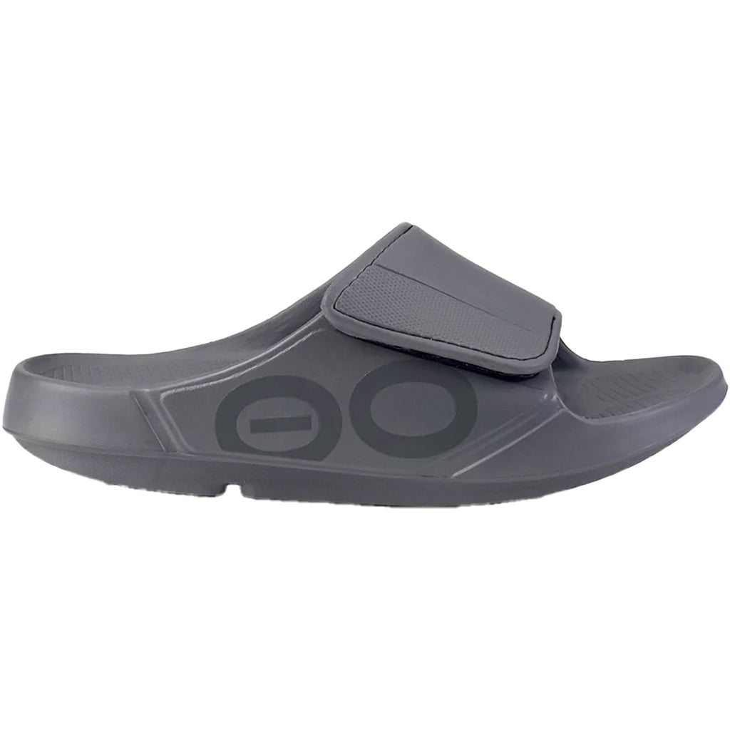 OOFOS OOahh Sport Flex Unisex Recovery Slide Sandals Slate Synthetic