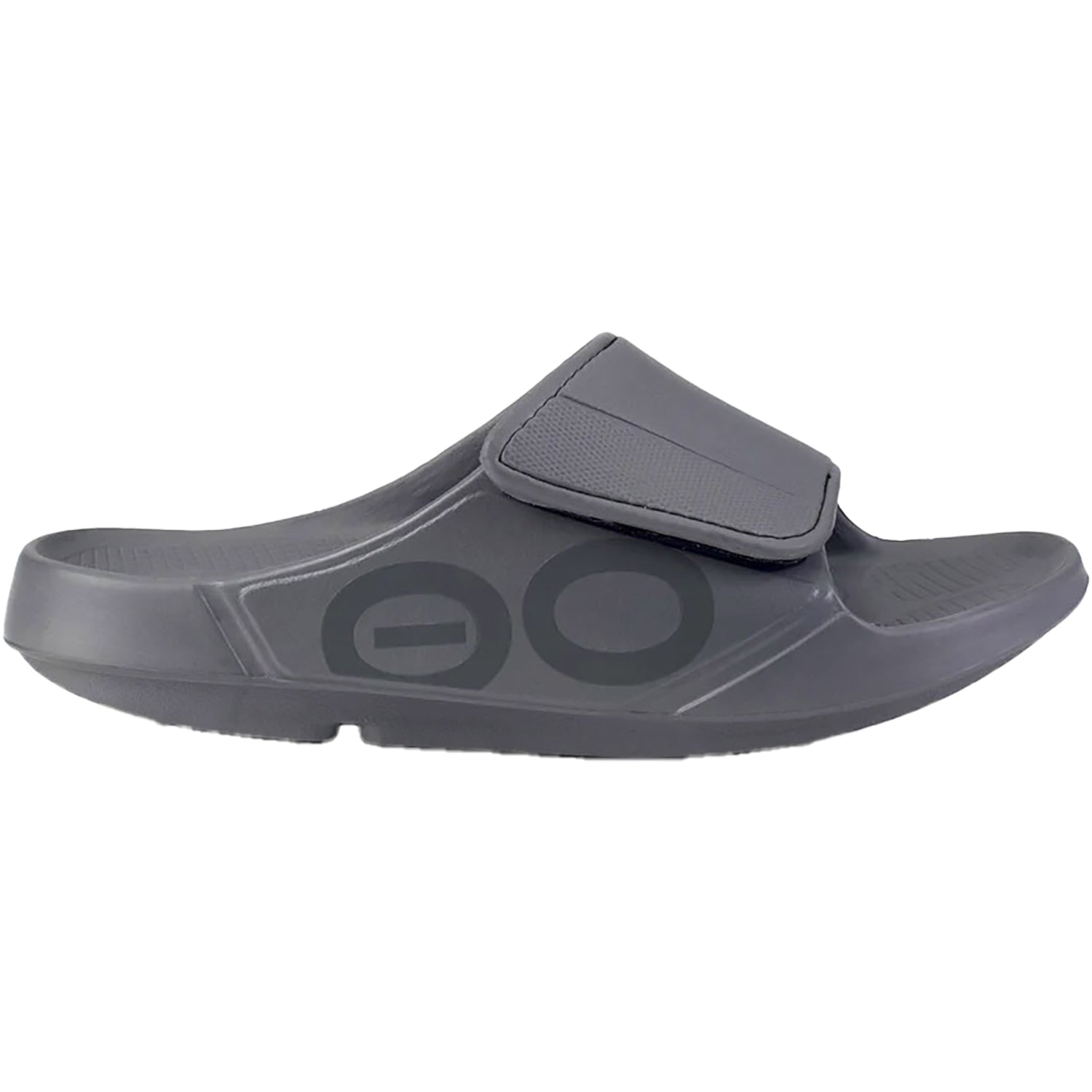 OOFOS OOahh Sport Flex Unisex Recovery Slide Sandals Slate Synthetic