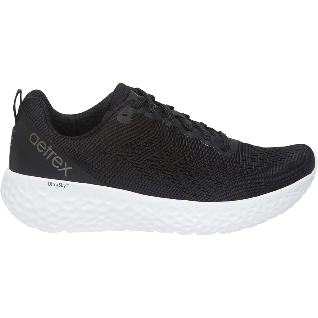 Aetrex Danika Women's Arch Support Sneakers Black Mesh