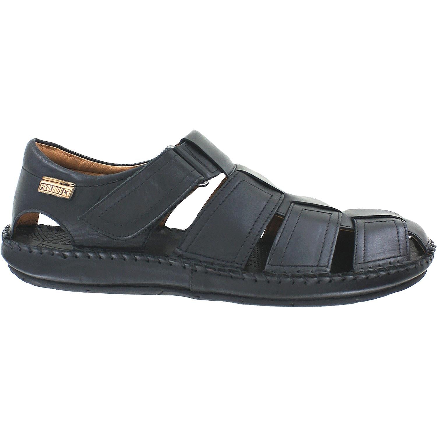 Pikolinos Tarifa Fisherman Sandal 06J-5433 Men's Fisherman Sandals Black Leather
