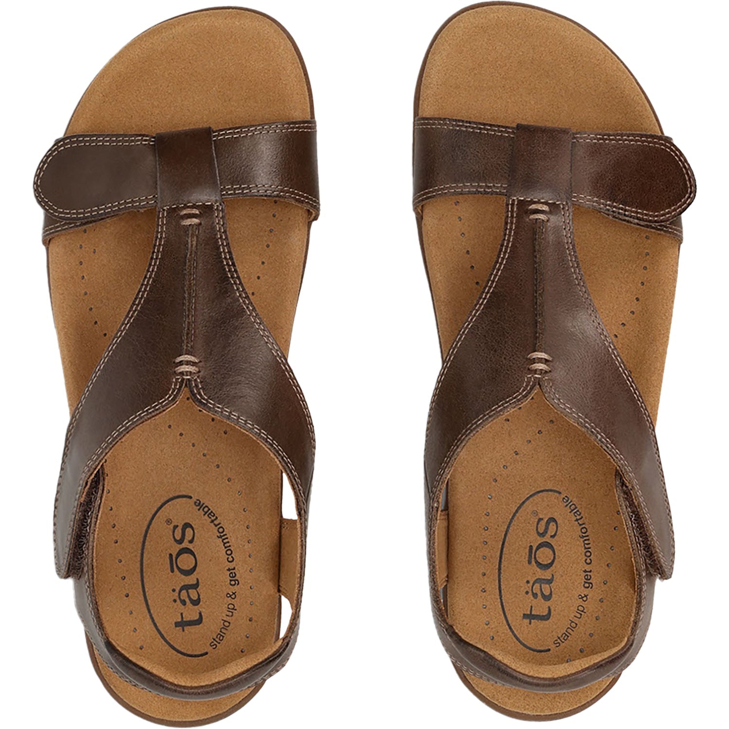 Taos The Show Women's Sandals Mocha Leather