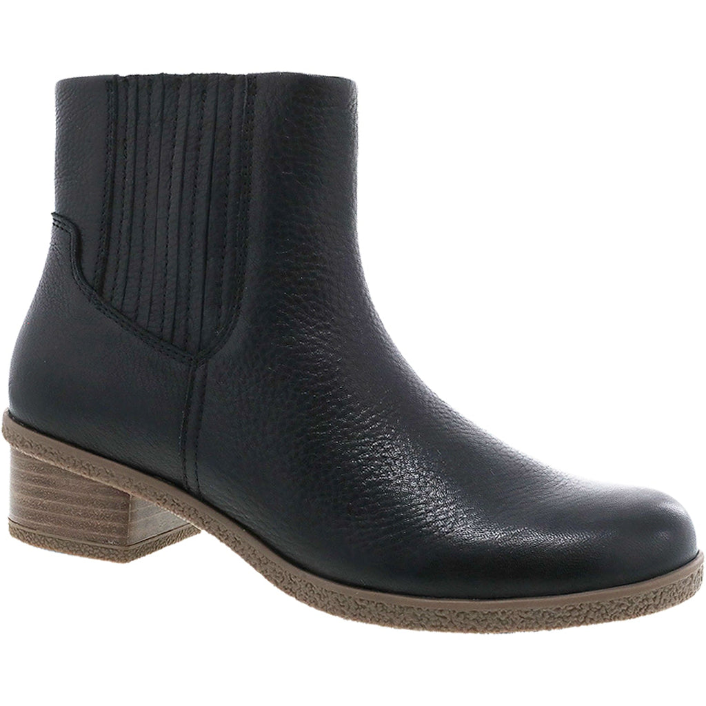 Dansko Daisie Women's Waterproof Boots Black Waterproof Tumbled Leather
