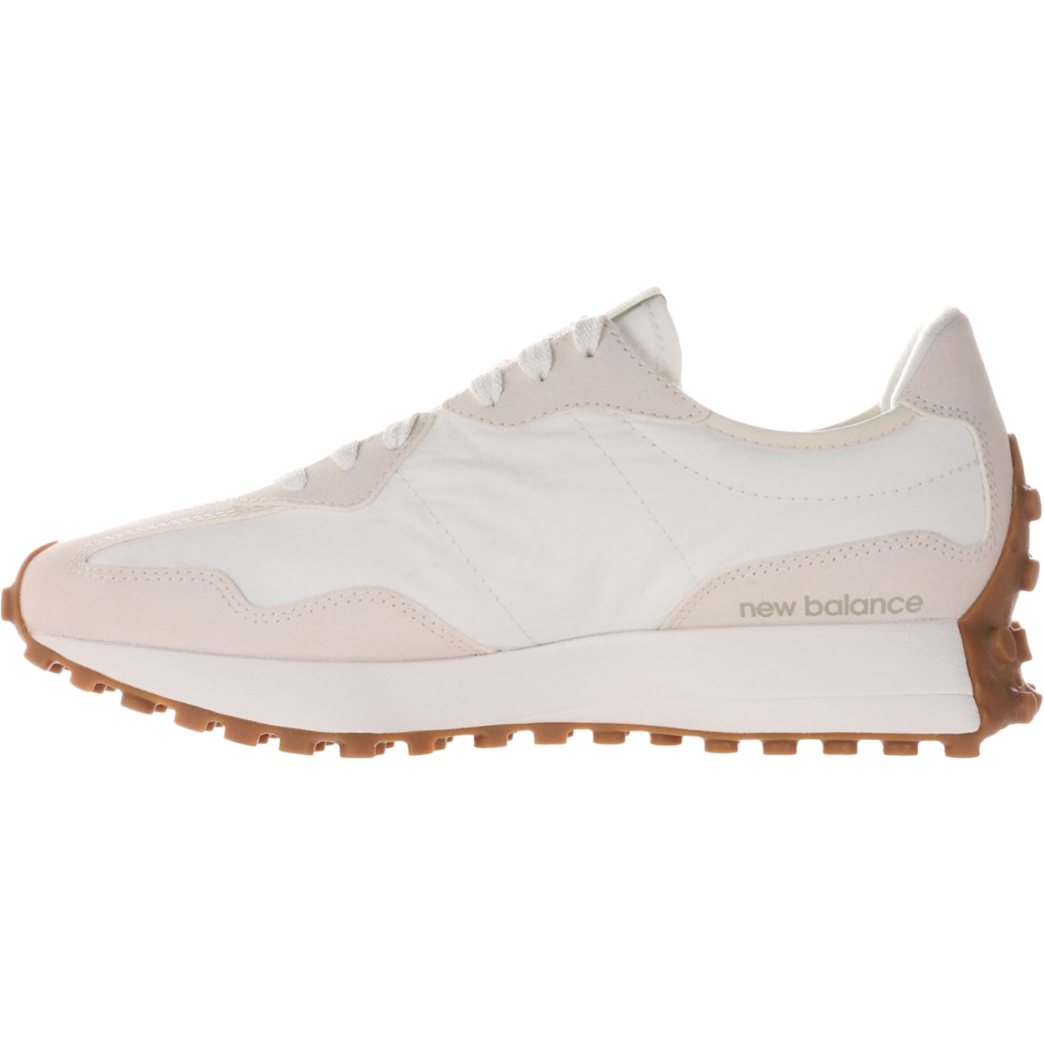 New Balance WS327FTB Women's Athletic Shoes Linen/Sea Salt/Olivine Suede