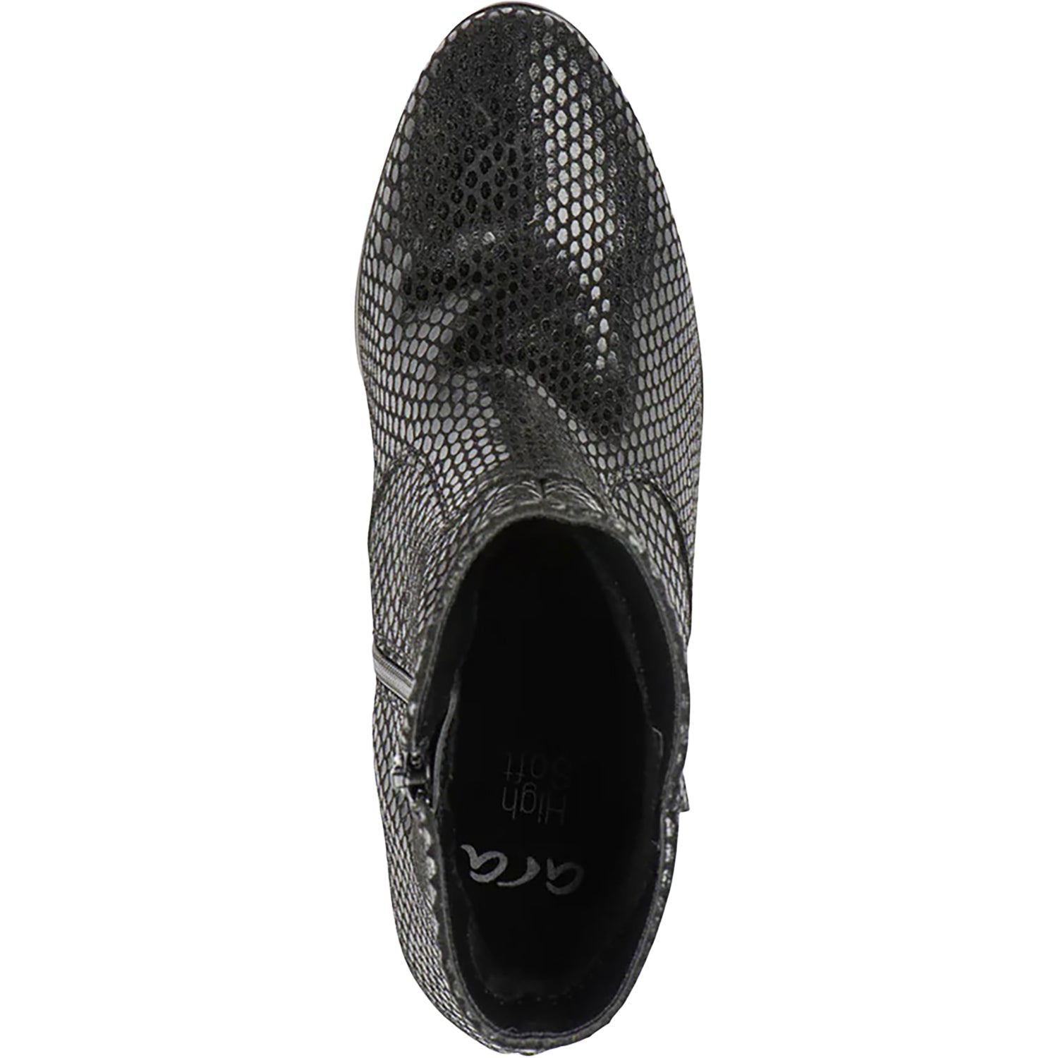 Ara Osmanthus Women's Mid Boots Black Snake Print
