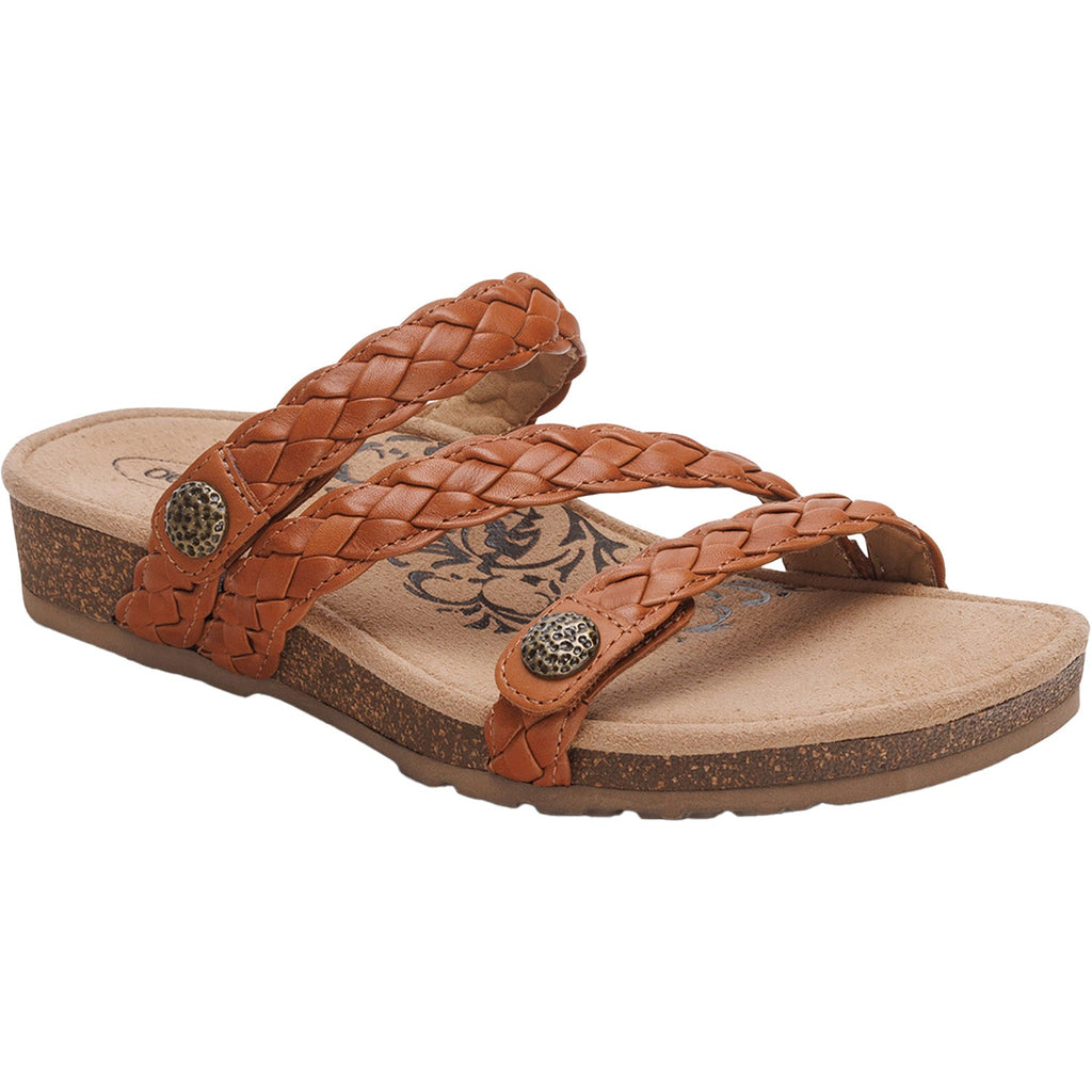 Aetrex Josie Braided Women's Slide Sandals Ginger
