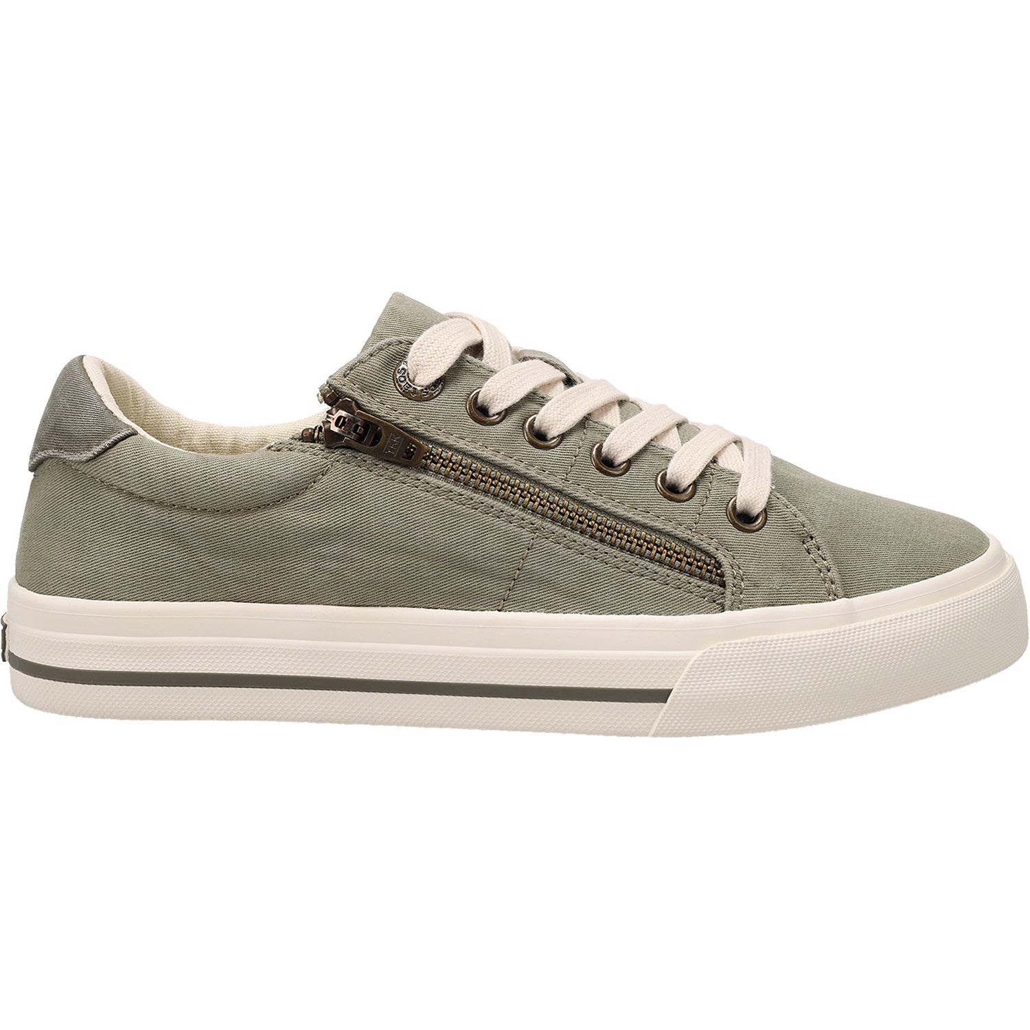 Taos Z Soul Women's Sneakers Sage/Olive Distressed Canvas