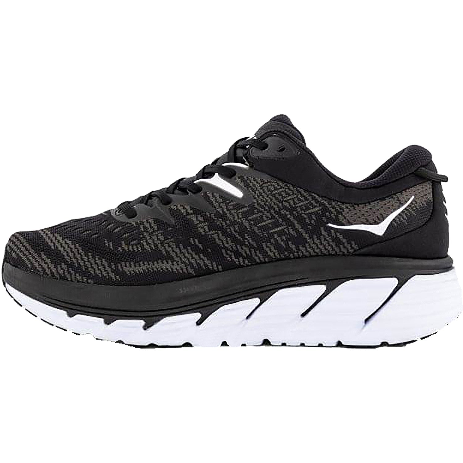 Hoka Gaviota 4 Women's Road Running Shoes Black/White Mesh