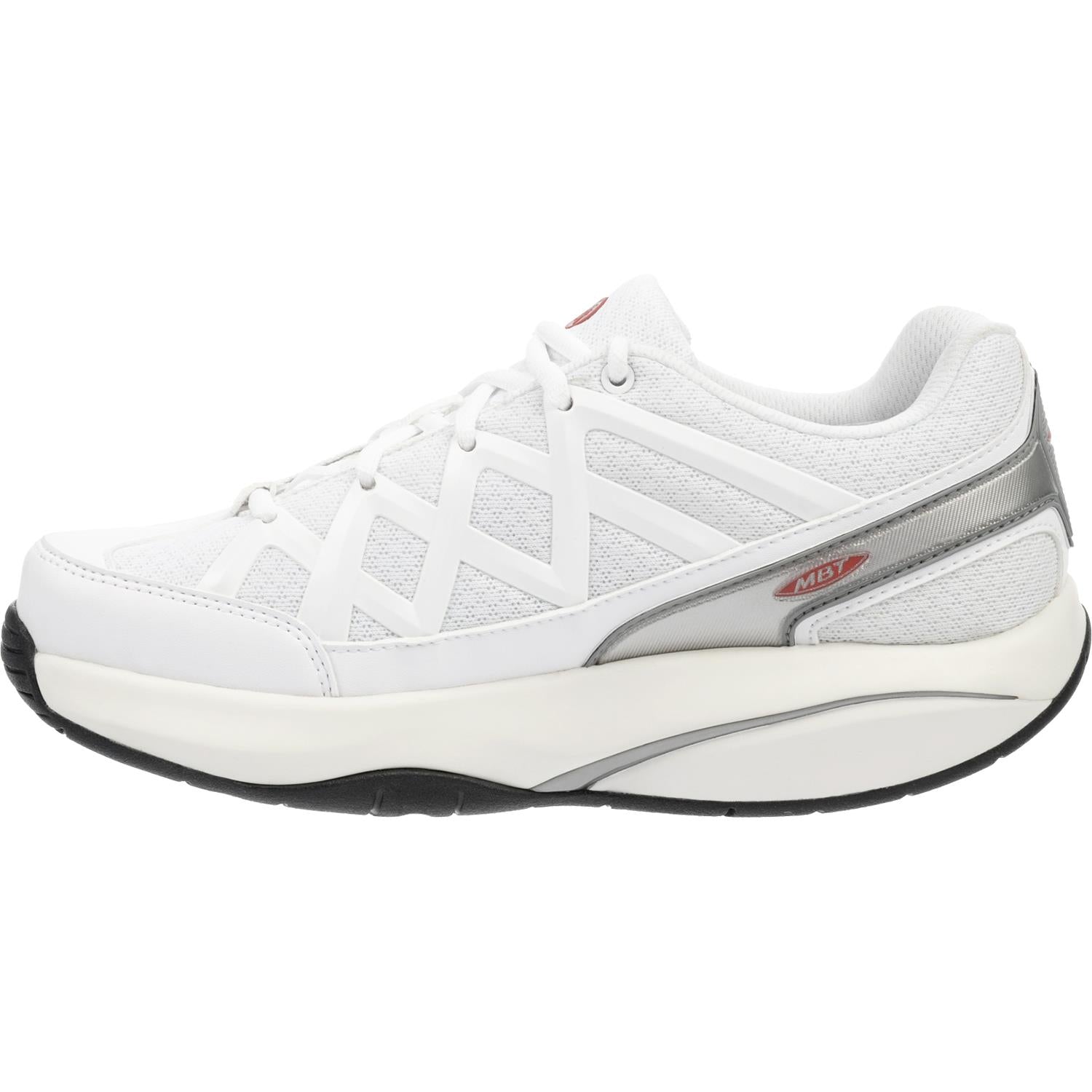Men's MBT Sport 3 White Leather/Mesh