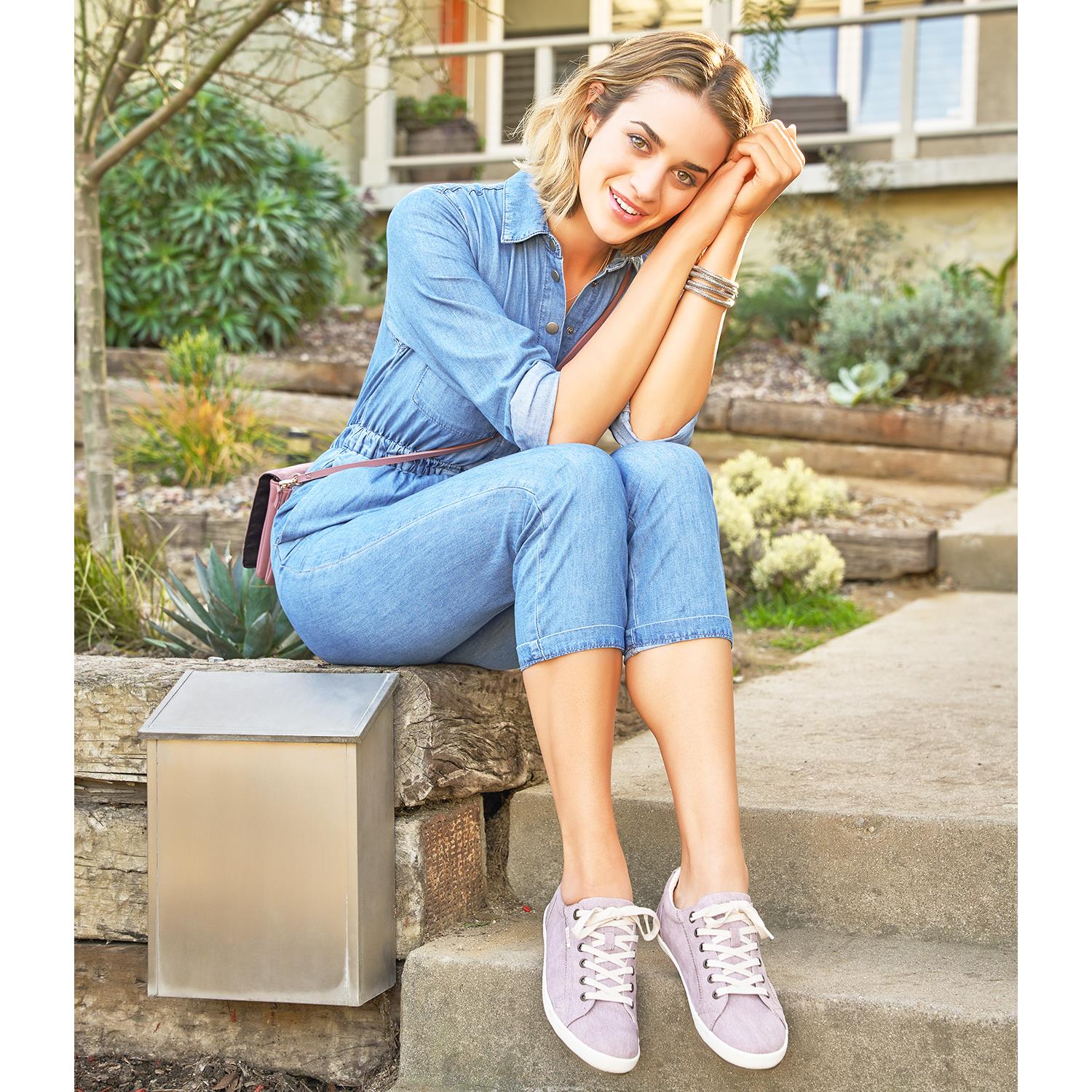 Taos Star Women's Sneakers Grey Washed Canvas