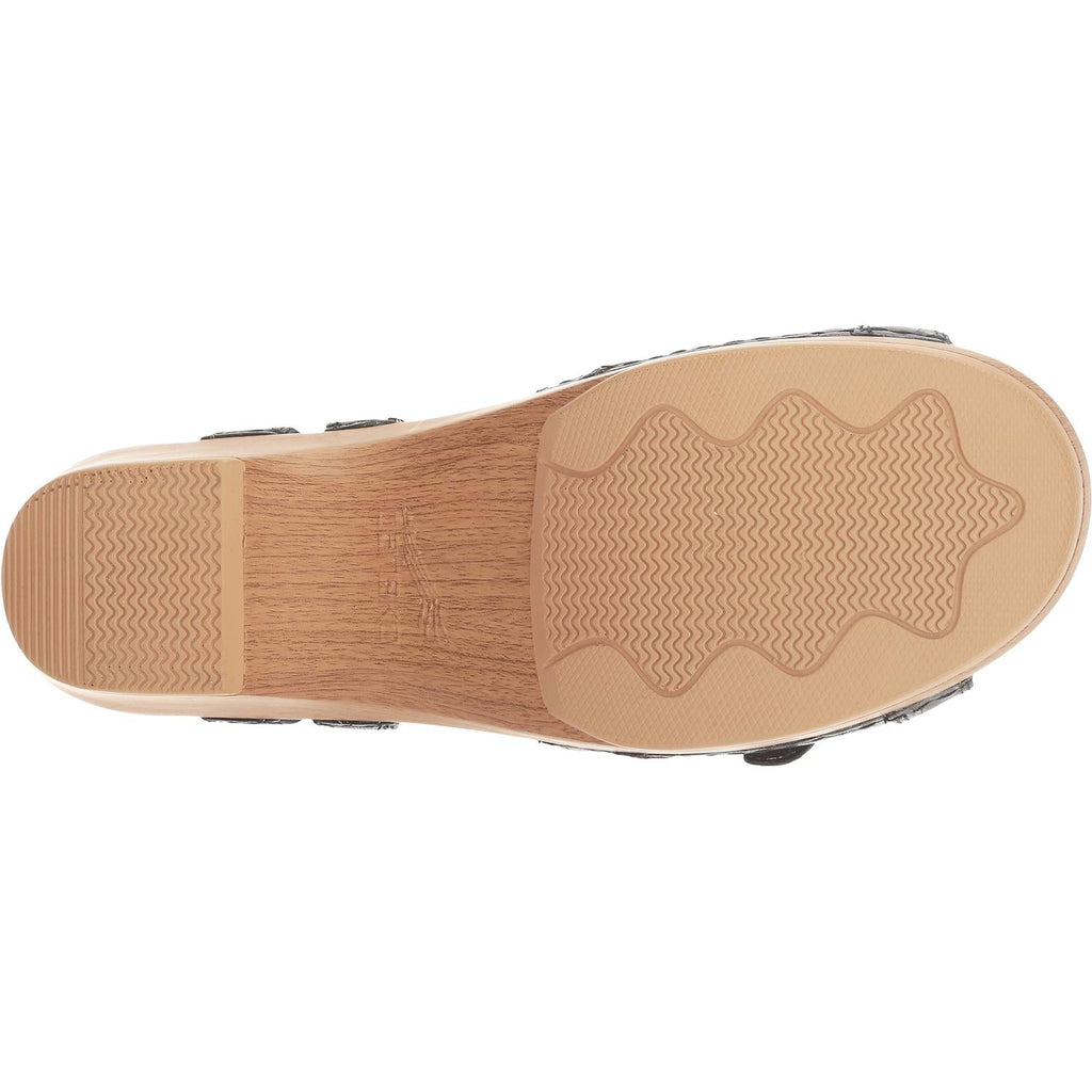 Dansko Season Women's Backstrap Sandals Black Full Grain Leather