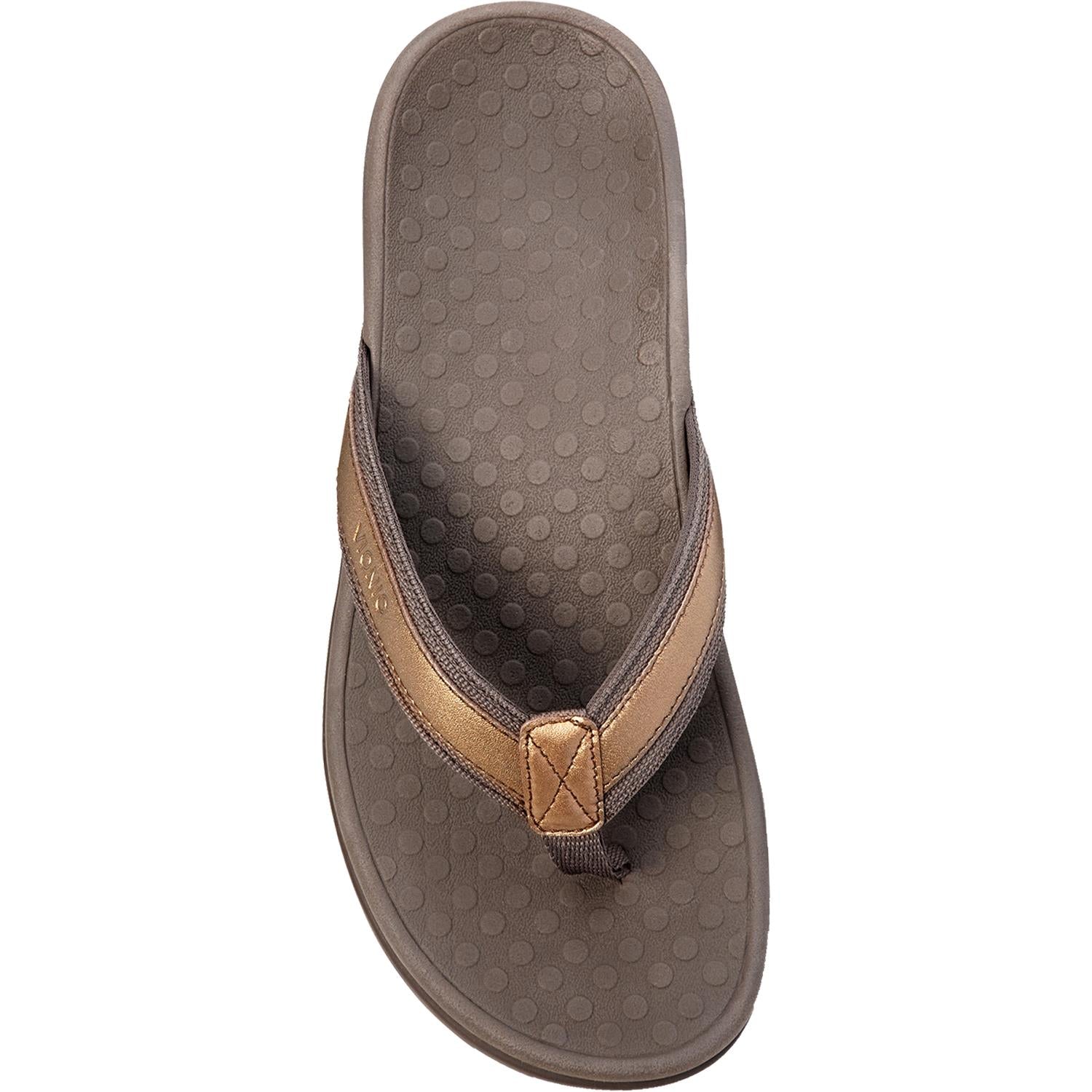 Vionic Tide II Women's Arch Support Sandals Bronze Metallic Leather