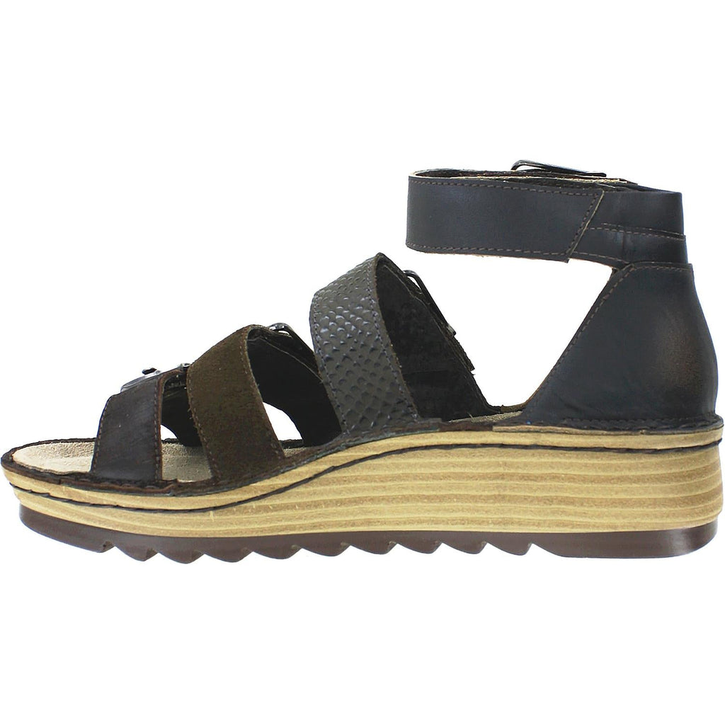 Naot Begonia Women's Mine/Hash/Brown/Volcanic Leather/Suede
