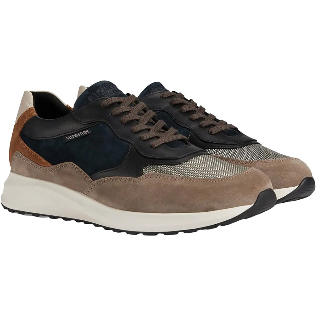 Mephisto Driss 3660-1550 Men's Lace Up Shoes Warm Grey/Black