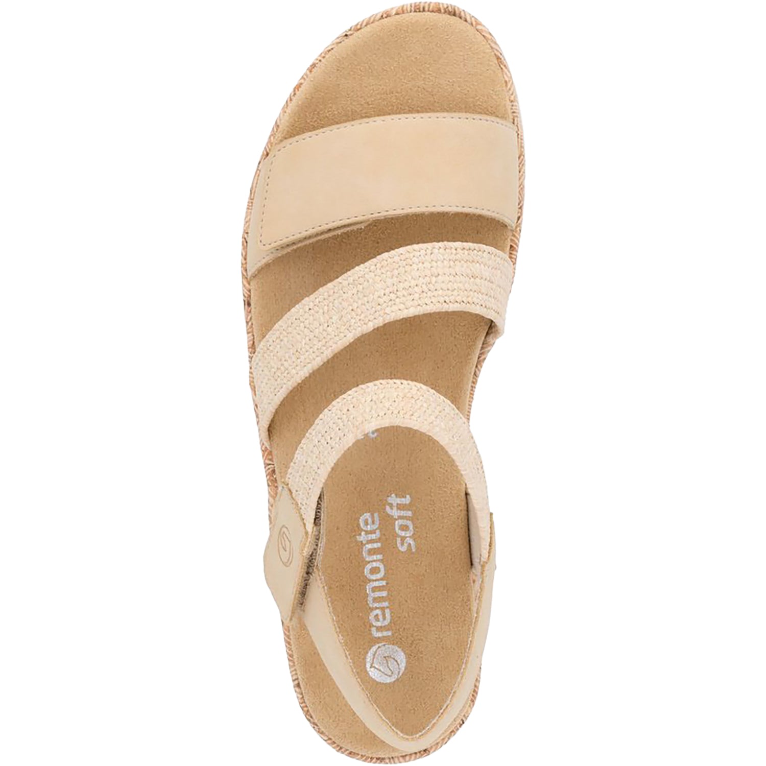 Remonte R6861-20 Women's Sandals Tan Woven Stretch