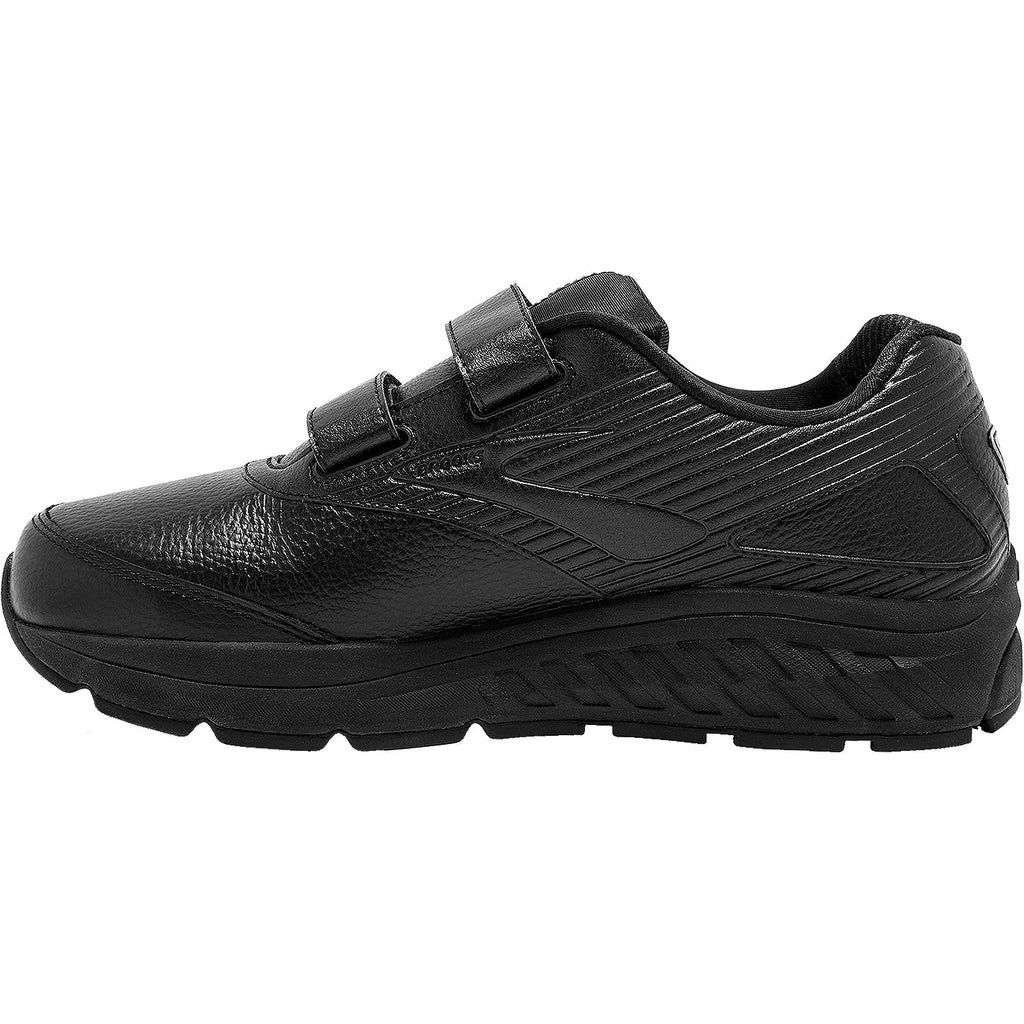 Brooks Addiction Walker V-Strap Men's Walking Shoes Black Leather
