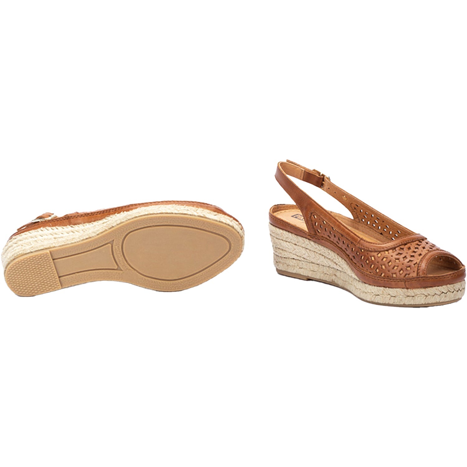 Pikolinos Benidorm W4A-1546 Women's Wedge Sandals Brandy