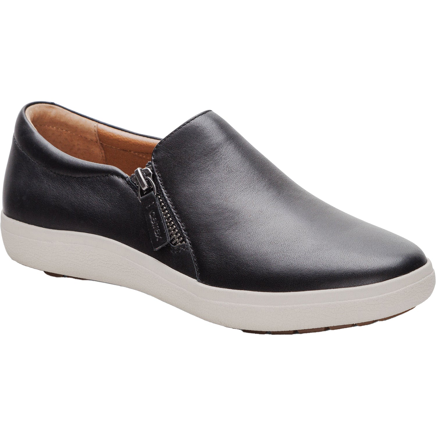 Aetrex Jenna Women's Slip Ons Black Leather