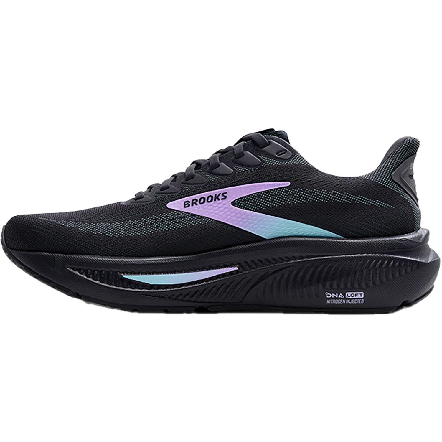 Brooks Ghost 17 (Neutral Support) Women's Running Shoes Grey/Clear Water/Purple Mesh