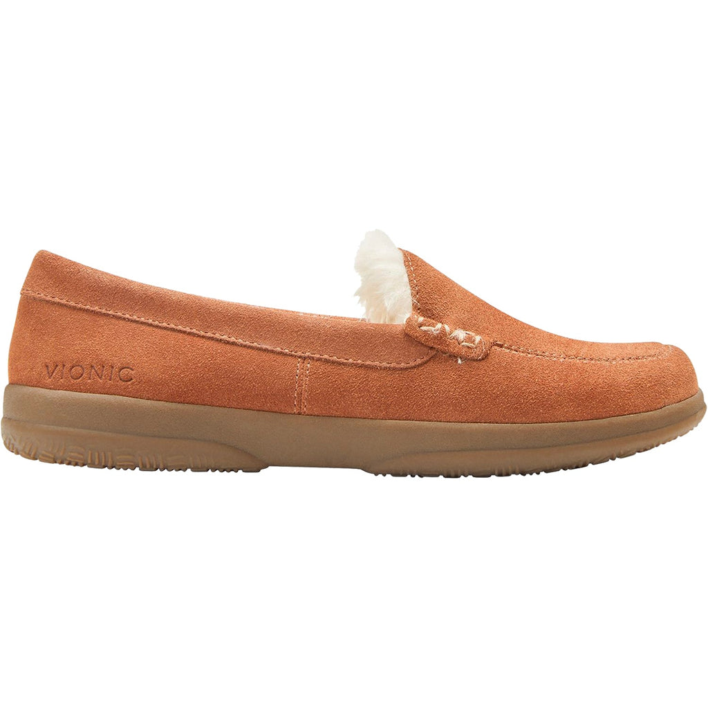 Vionic Lynez Women's Supportive Slippers Toffee Suede