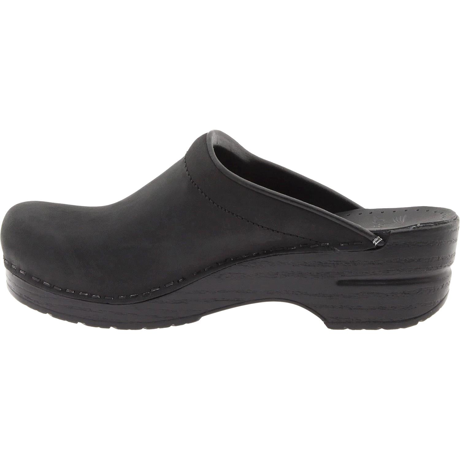 Dansko Sonja Women's Open Back Clogs Black Oiled Nubuck