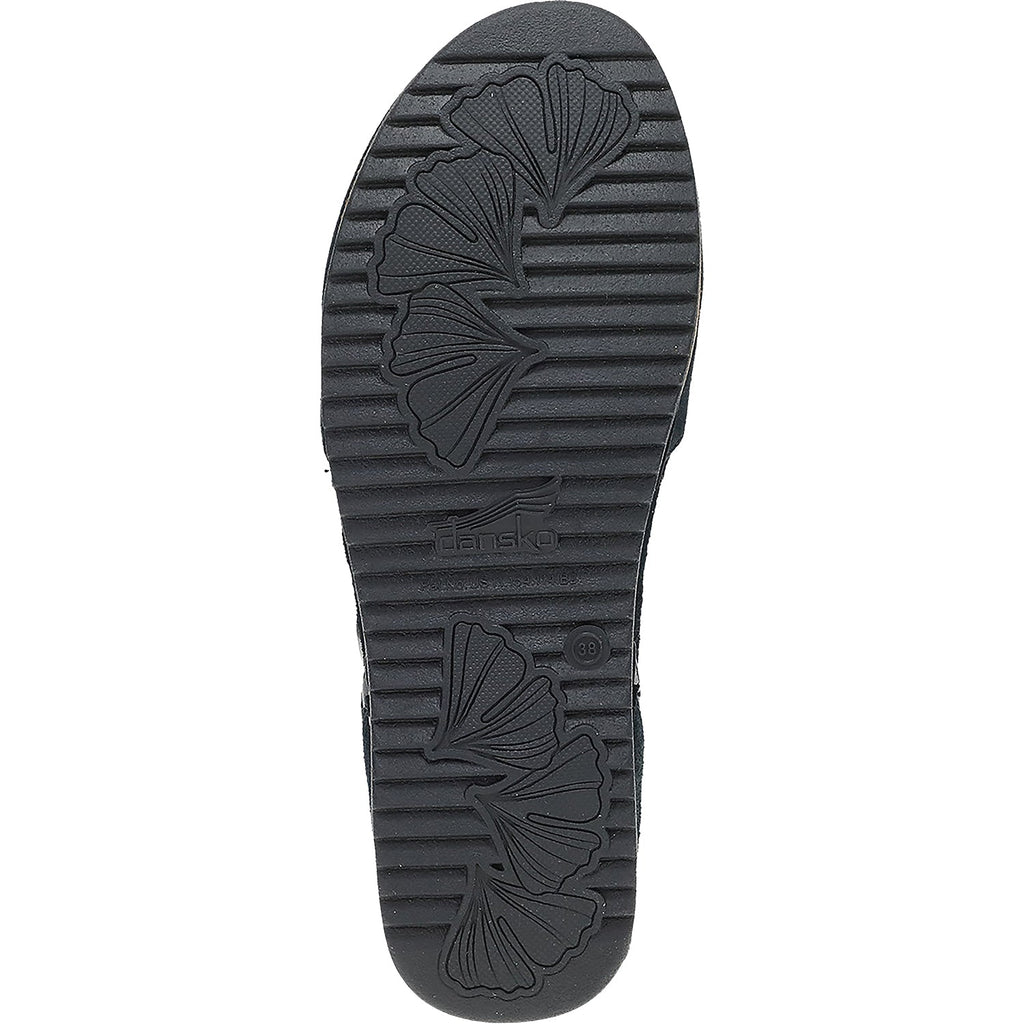 Dansko Mae Women's Mary Janes Traditional Black Burnished Suede