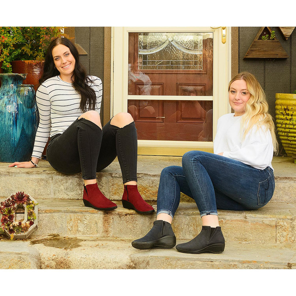 Arcopedico Luana Women's Vegan Booties Anthracite Synthetic