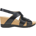 Dansko Shyla Women's Wedge Sandals Black Burnished Nappa Leather