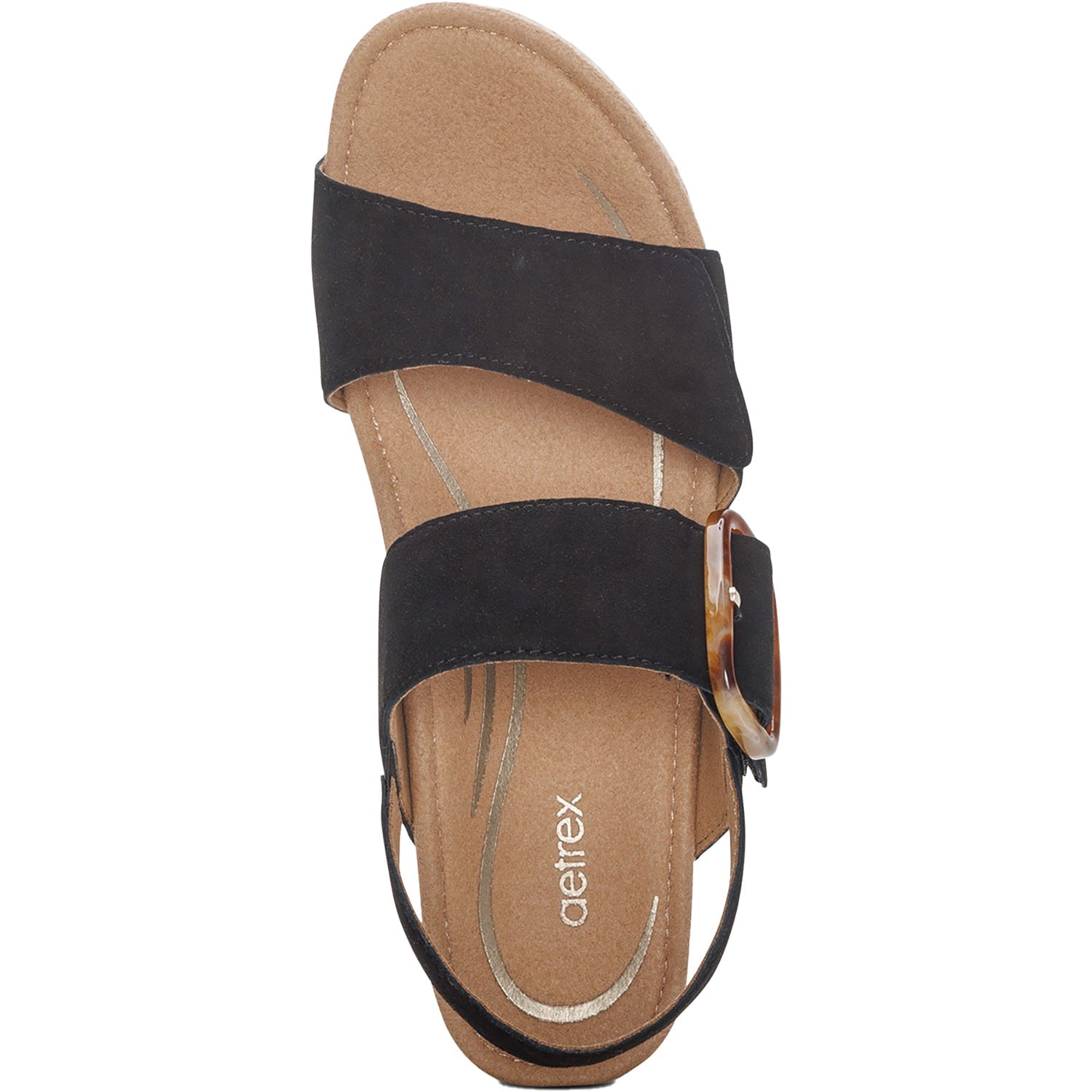 Aetrex Ashley Women's Sandals Black Leather