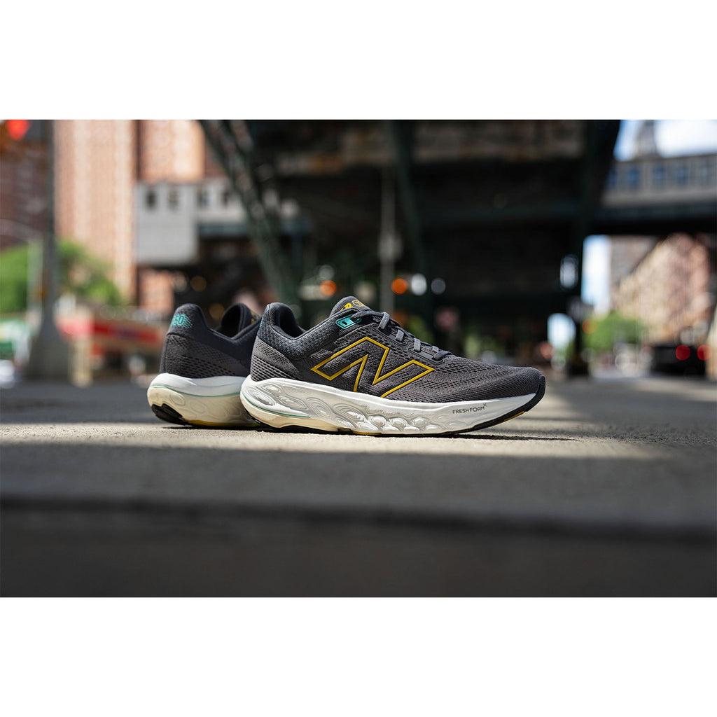 New Balance Fresh Foam X M860A14 (Stability Support) Men's Athletic Shoes Magnet/Ginger Lemon/Cyber Jade Mesh