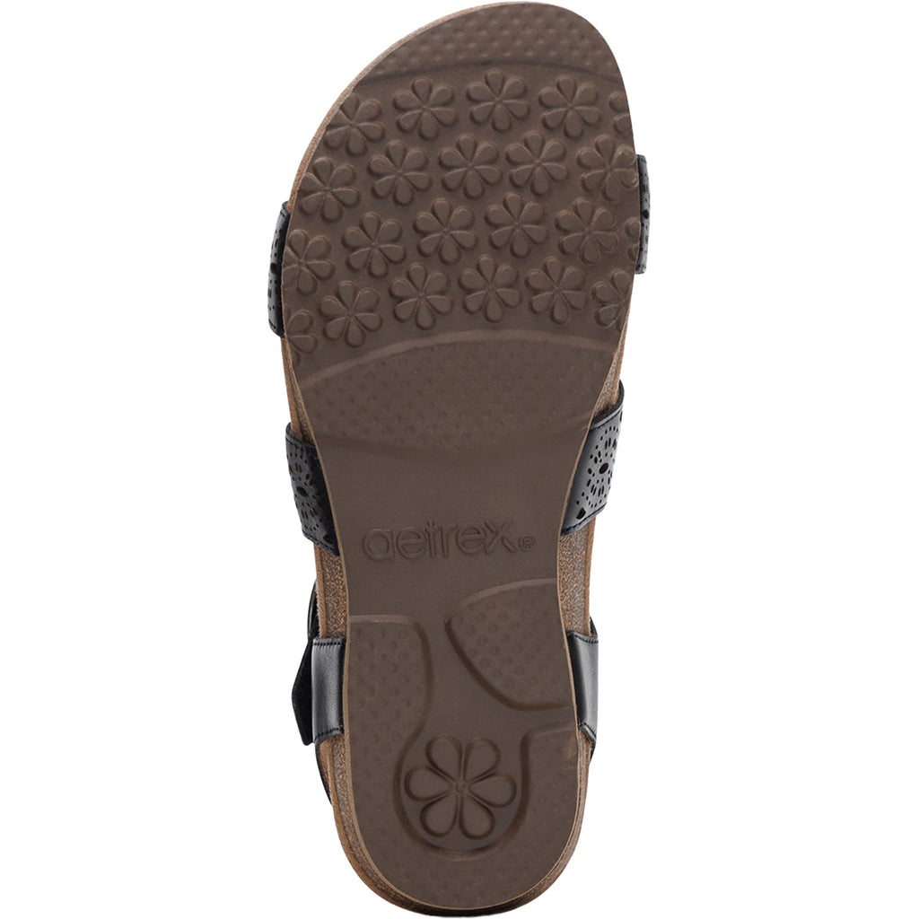 Aetrex Lilly Cutout Women's Sandals Black