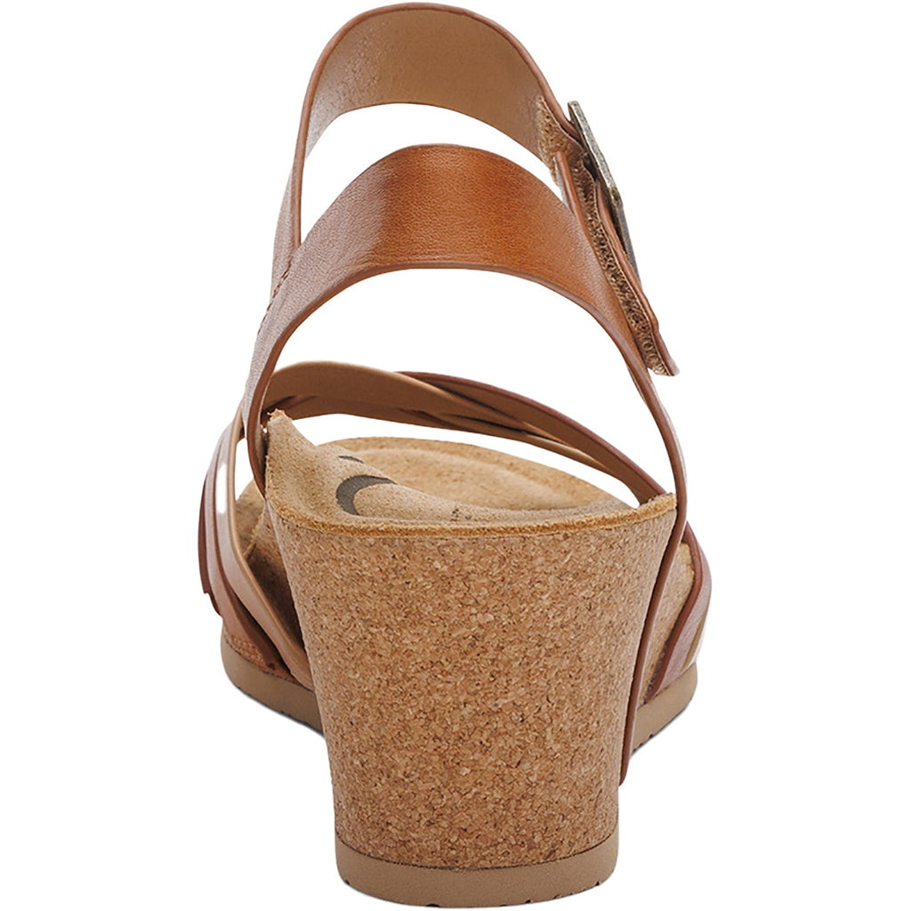 Aetrex Noelle Women's Wedge Sandals Ginger Multi Leather